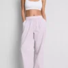 Love to lounge striped straight leg pajama bottoms