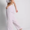 Love to lounge striped straight leg pajama bottoms