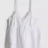 Love to lounge woven ruffle cami top