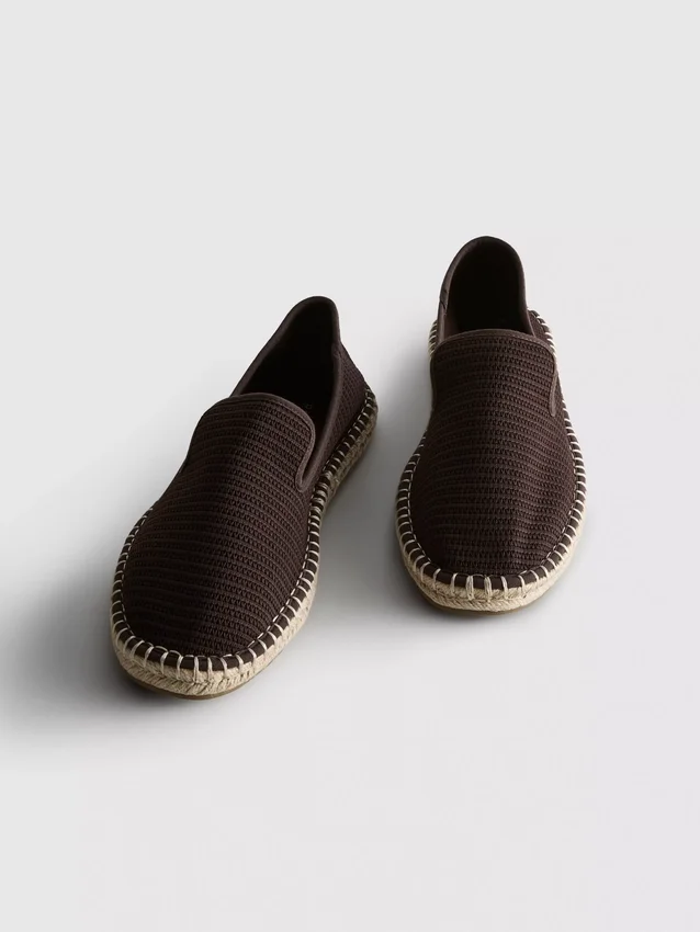 Low top knitted espadrille