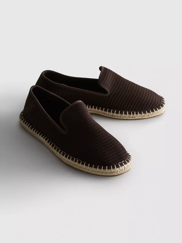 Low top knitted espadrille