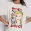 Marilyn monroe oversized cotton t-shirt