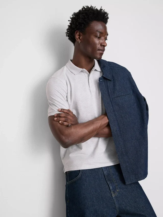 Marl polo shirt