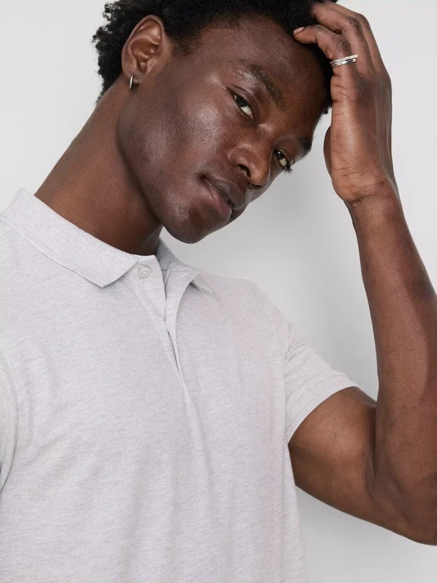 Marl polo shirt