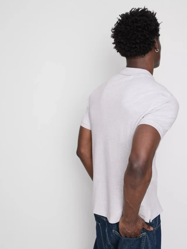 Marl polo shirt