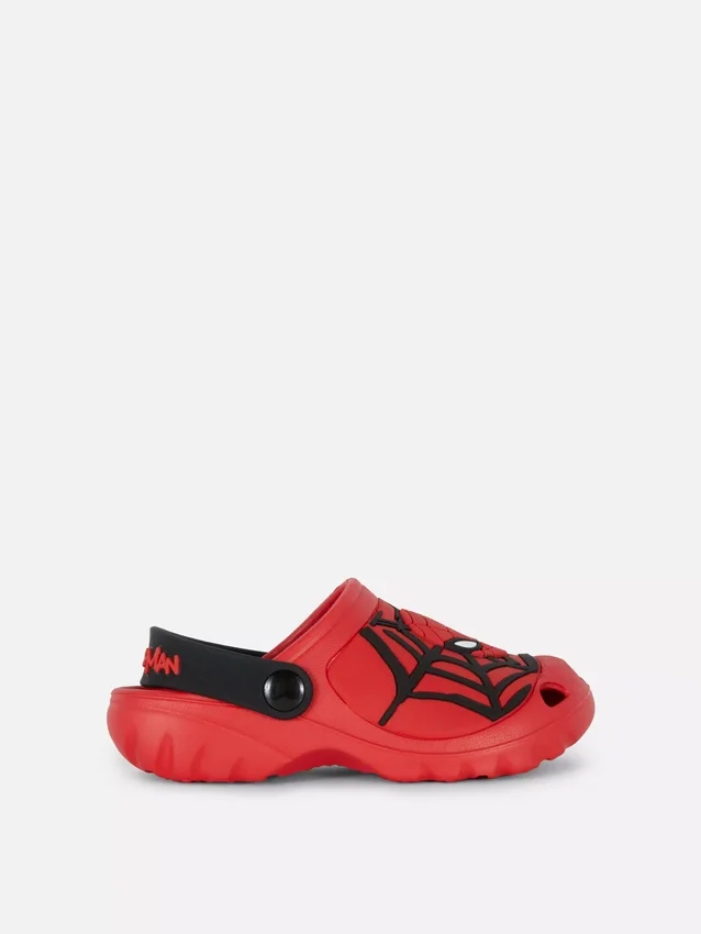 Marvel spider-man backstrap clogs