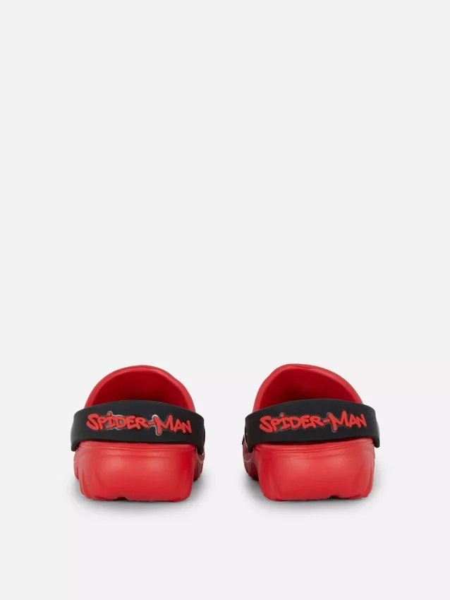 Marvel spider-man backstrap clogs