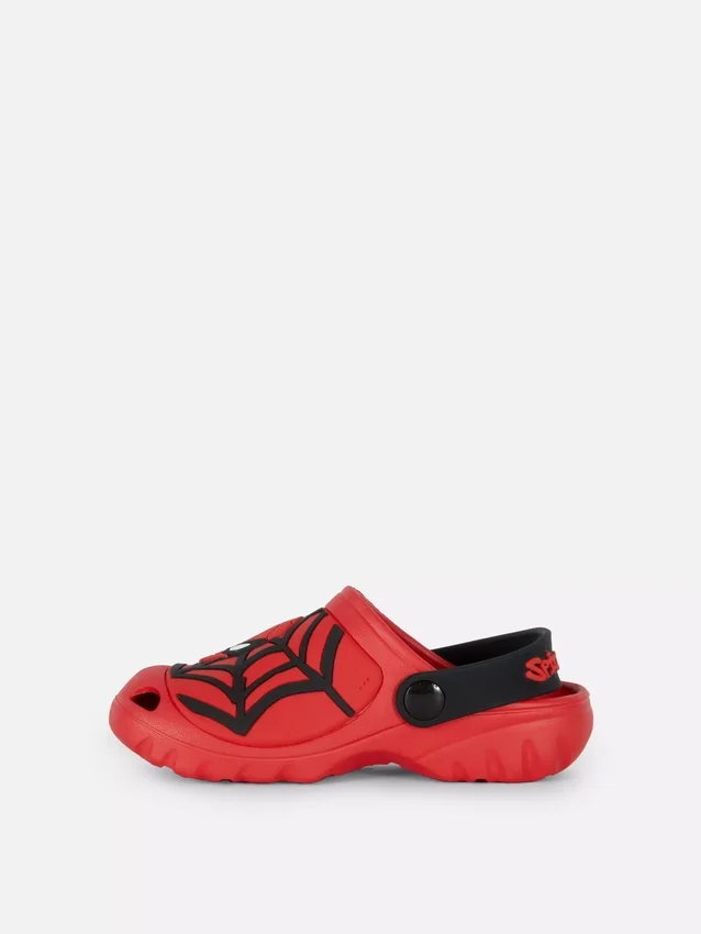 Marvel spider-man backstrap clogs
