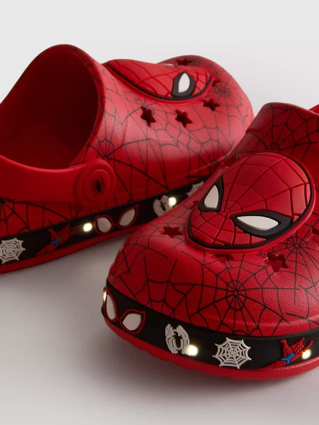 Marvel spider-man light-up clogs