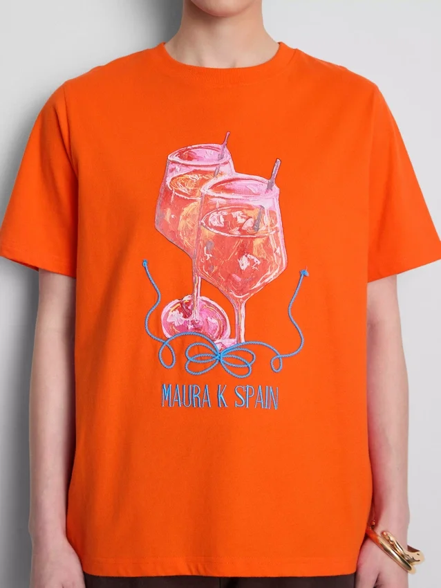 Maura k spain relaxed graphic tee