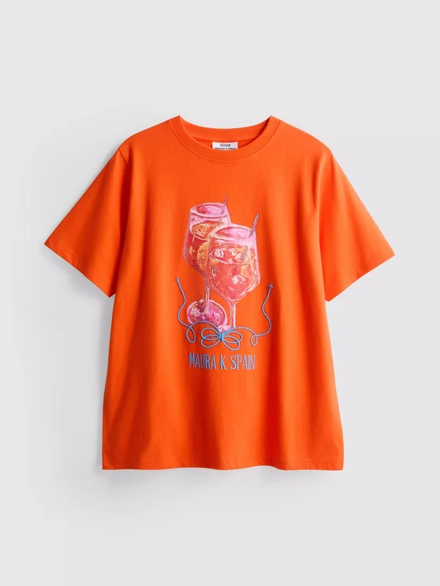 Maura k spain relaxed graphic tee
