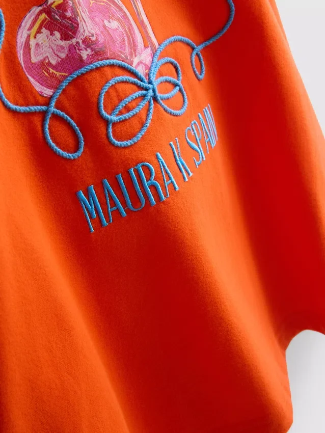 Maura k spain relaxed graphic tee