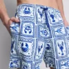 Mediterranean tile textured swimming shorts