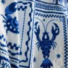 Mediterranean tile textured swimming shorts