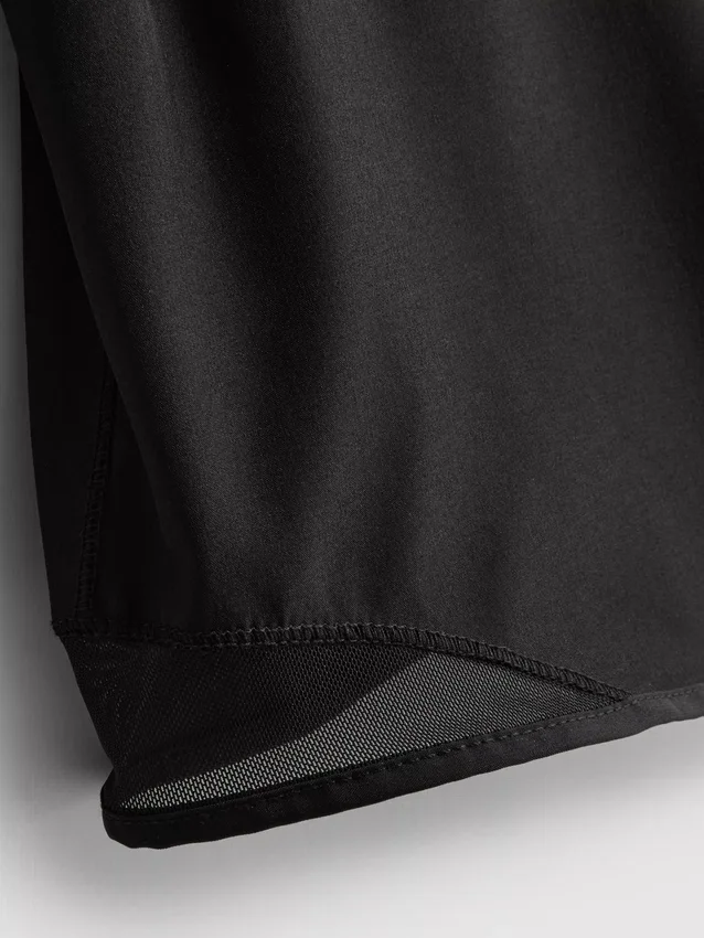 Mesh panel performance shorts