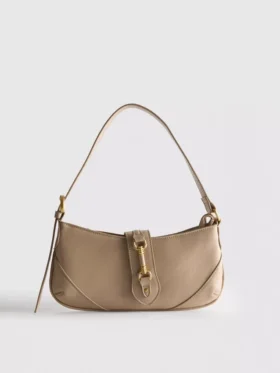 Metal detail shoulder bag