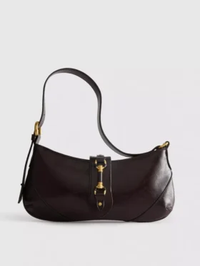 Metal detail shoulder bag