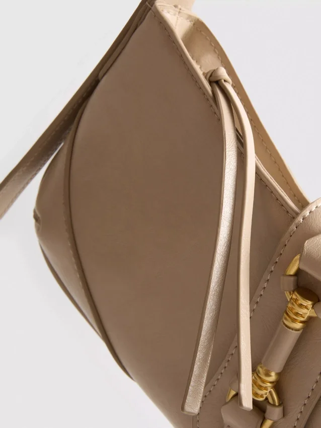 Metal detail shoulder bag