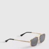 Metal geometric sunglasses