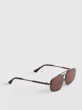 Metal geometric sunglasses