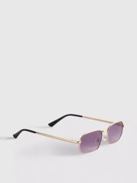 Metal rectangle sunglasses