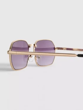 Metal rectangle sunglasses