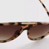 Metal-trim aviator-style sunglasses