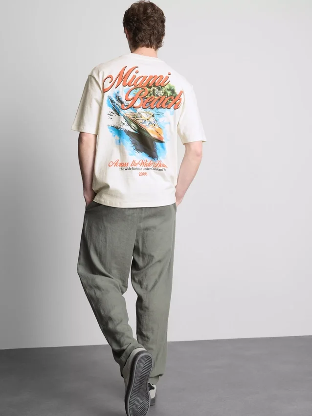 Miami beach graphic t-shirt