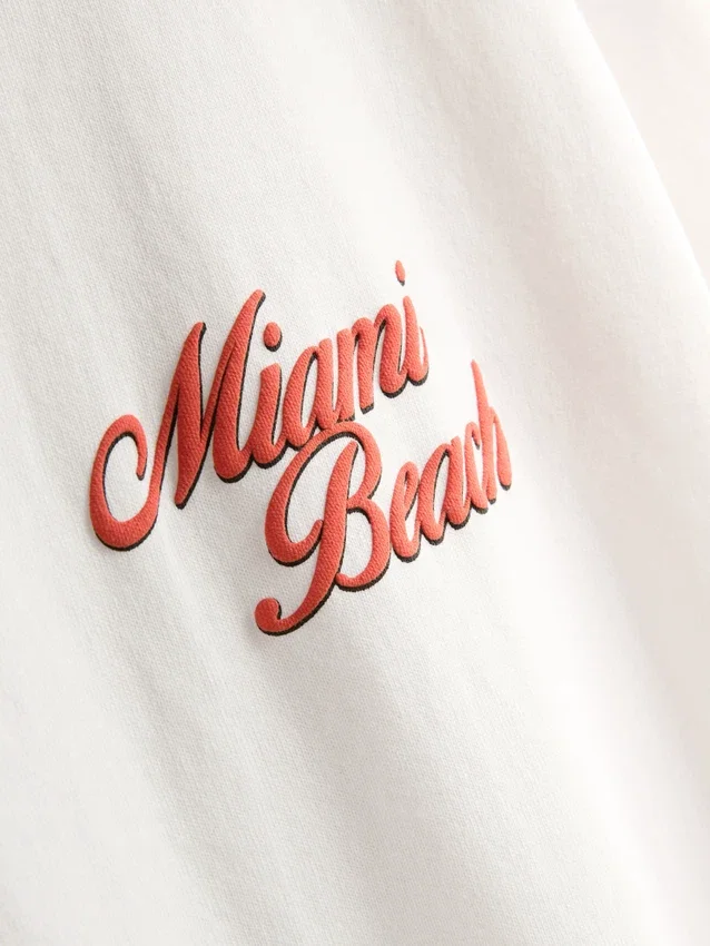 Miami beach graphic t-shirt