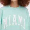 Miami lettering oversized sweatshirt
