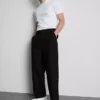 Mid-rise baggy chinos