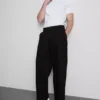 Mid-rise baggy chinos