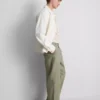 Mid-rise baggy chinos