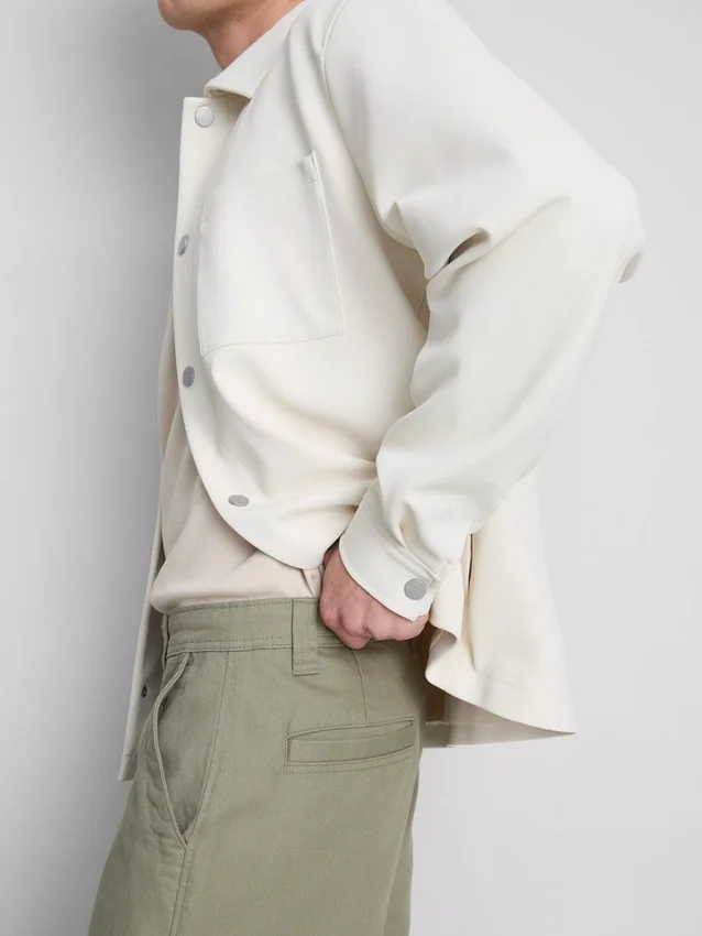 Mid-rise baggy chinos