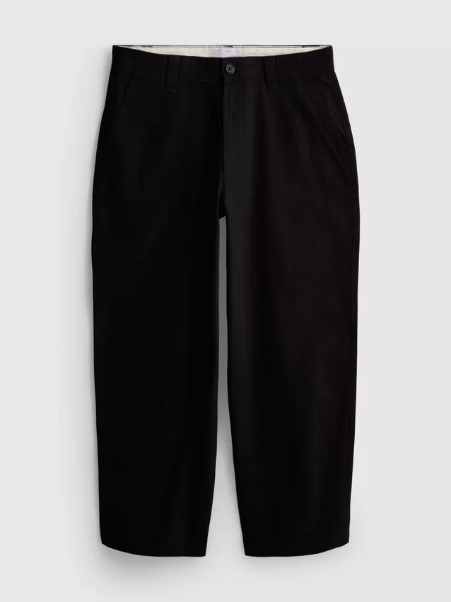 Mid-rise baggy chinos