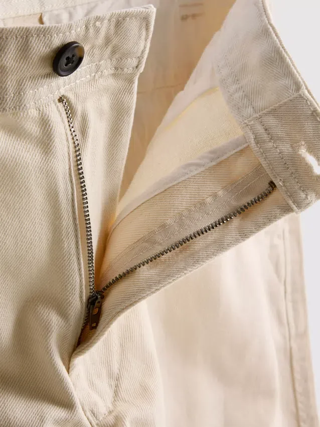 Mid-rise baggy chinos
