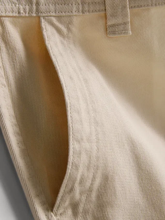 Mid-rise baggy chinos