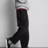 Mid-rise barrel jeans