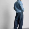 Mid-rise barrel jeans