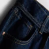 Mid-rise belted wide-leg jeans