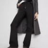 Mid rise cotton bootcut jeans