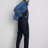 Mid-rise cotton denim straight-leg jeans