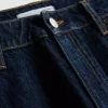 Mid-rise cotton denim straight-leg jeans