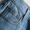 Mid-rise cotton denim straight-leg jeans