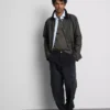 Mid-rise loose cargo jeans