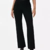Mid-rise ponte flared leggings