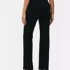 Mid-rise ponte flared leggings