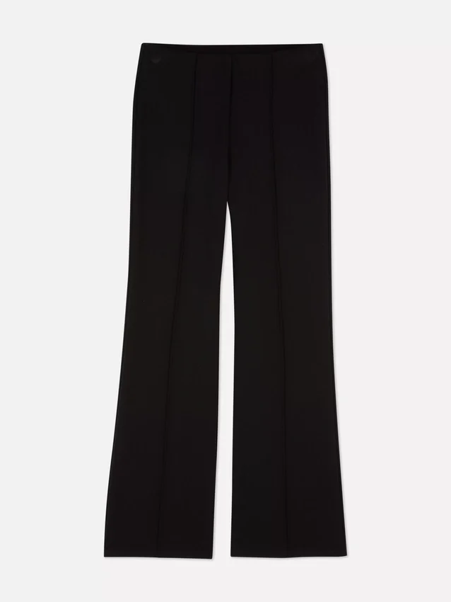 Mid-rise ponte flared leggings