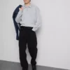 Mid-rise relaxed straight leg jeans