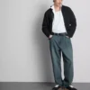 Mid-rise relaxed straight leg jeans